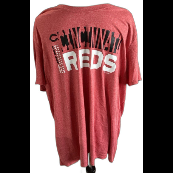 Fanatics T-Shirt Men’s Size 2XL Red Cincinnati Reds Est 1869 100% Polyester - Picture 1 of 8